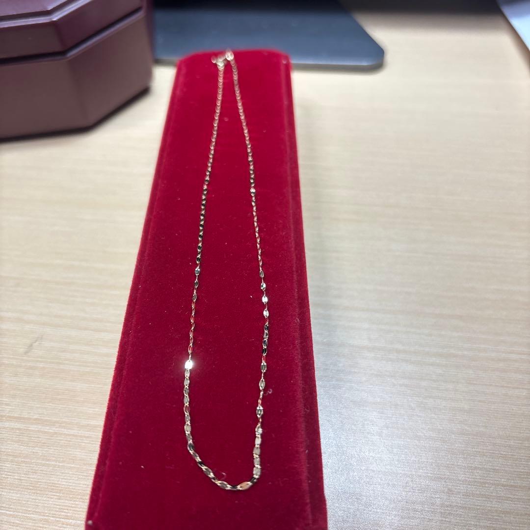 ゴールドロングチェーンネックレスK18