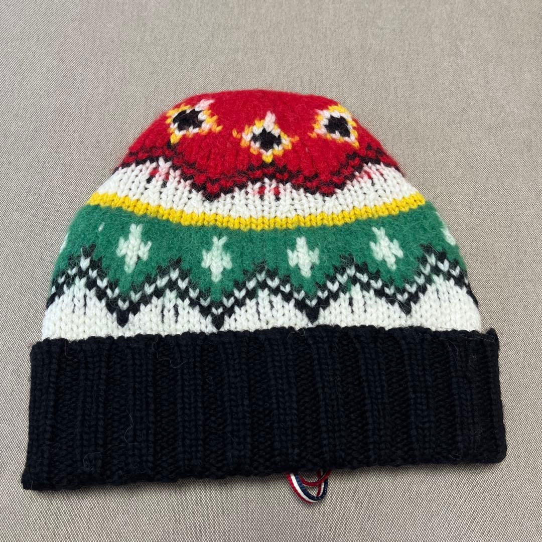 Moncler アフリカンパターン ニット帽