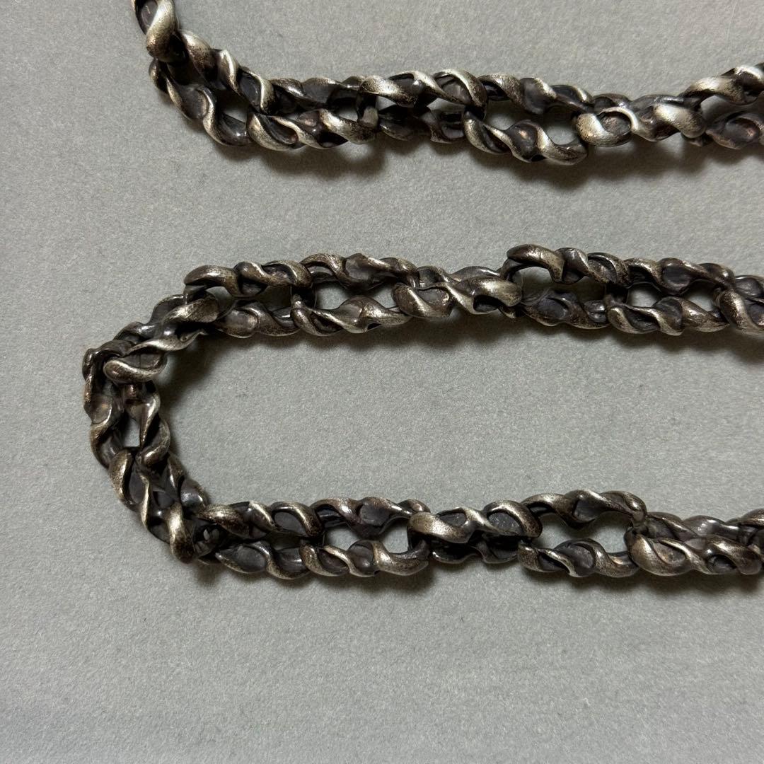 ツユちゃん様　希少！シルバー925 スクリューデザイン　ウォレットチェーン