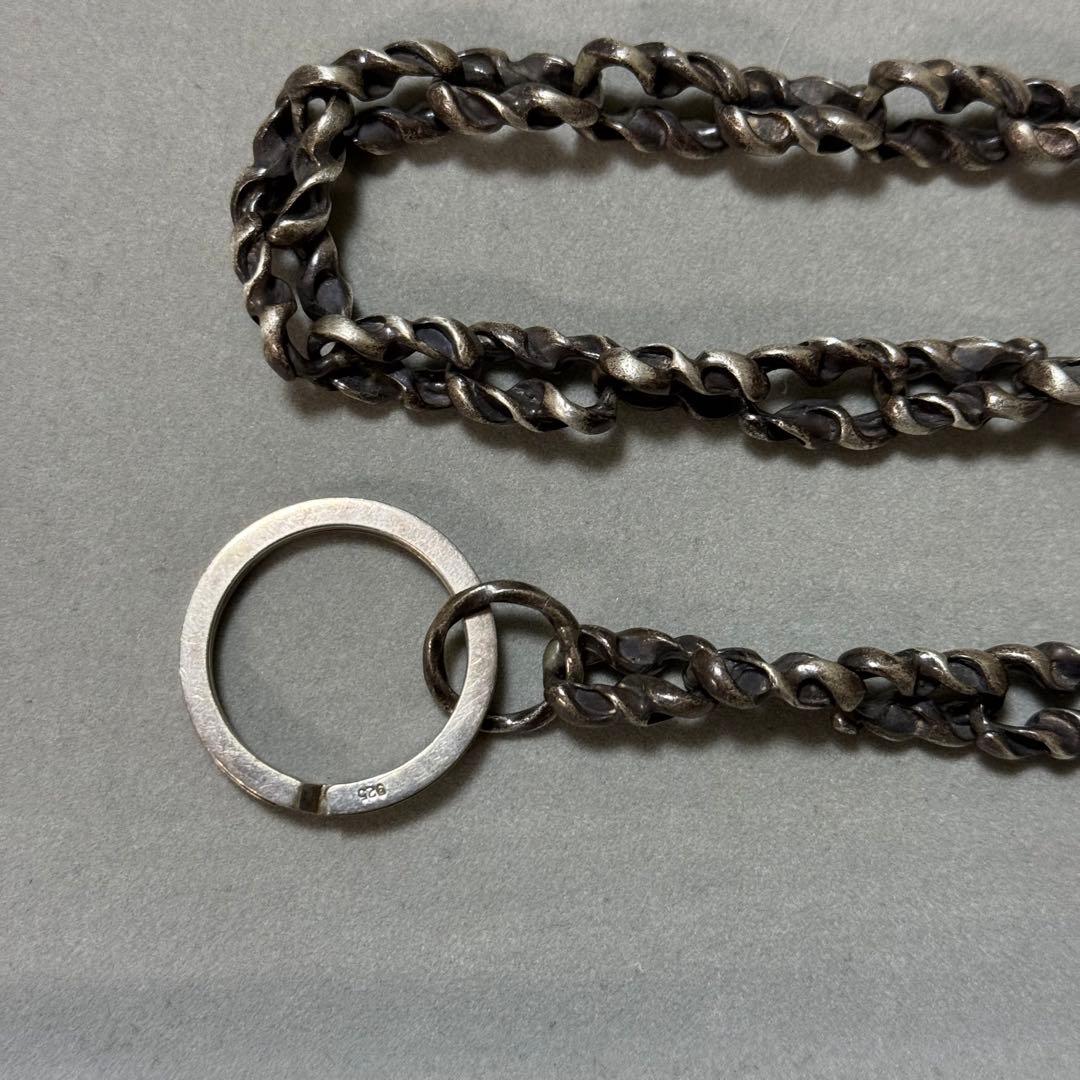 ツユちゃん様　希少！シルバー925 スクリューデザイン　ウォレットチェーン