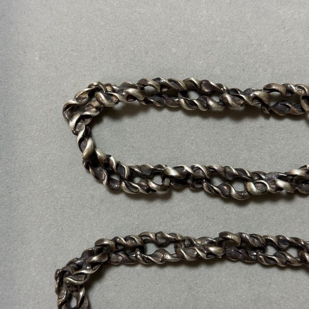 ツユちゃん様　希少！シルバー925 スクリューデザイン　ウォレットチェーン