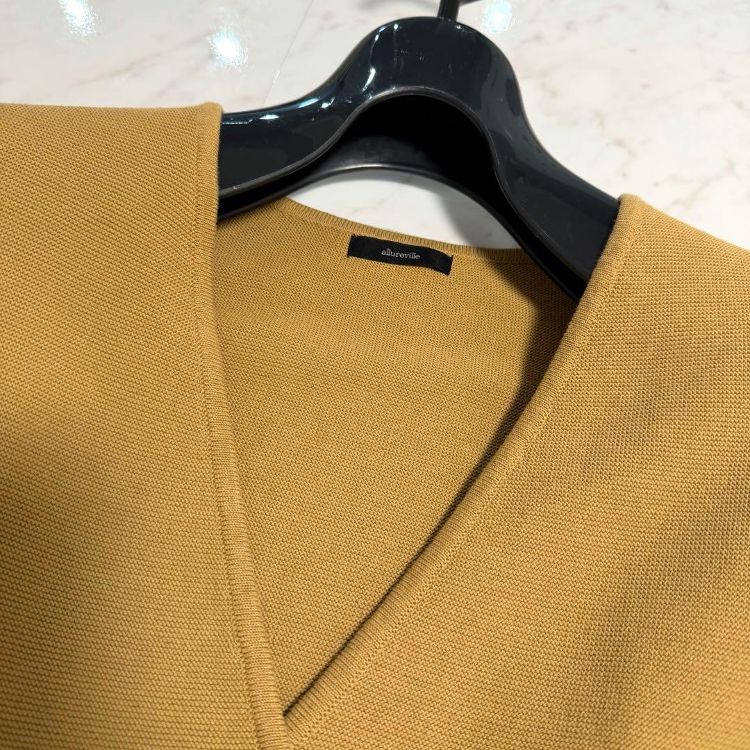 【極美品】2025✨️定価 27500円 ニット ジャケット アルアバイル ダブル