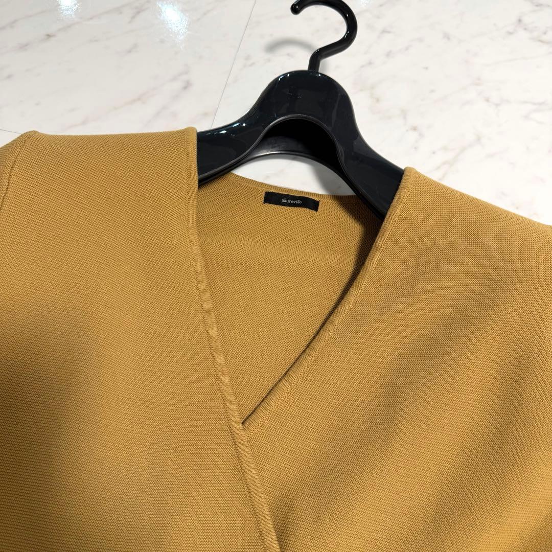 【極美品】2025✨️定価 27500円 ニット ジャケット アルアバイル ダブル