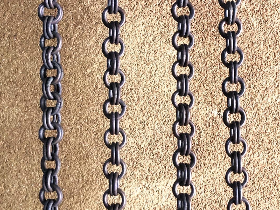 【 花角紋彫金連馬鈴 】　江戸時代　馬具装飾品