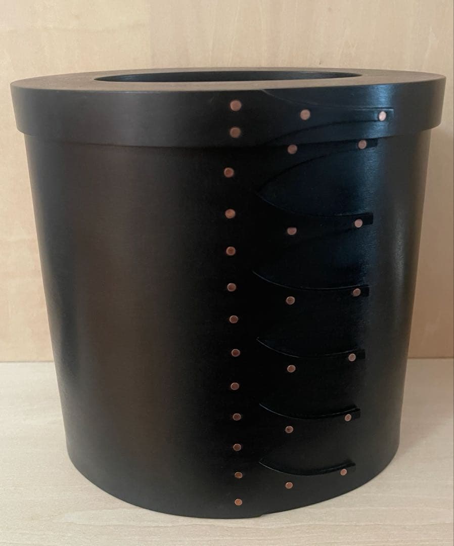 IFUJI 井藤昌志　卓上ゴミ箱　三度塗り黒　シェーカーボックス