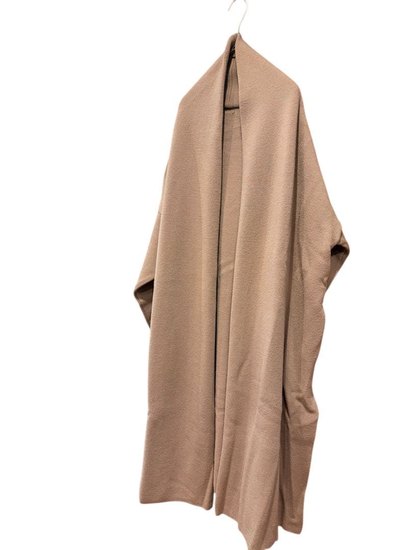 【極美品】ドゥーズィエムクラス　MUSE　スムースニットガウンコート　ベージュ