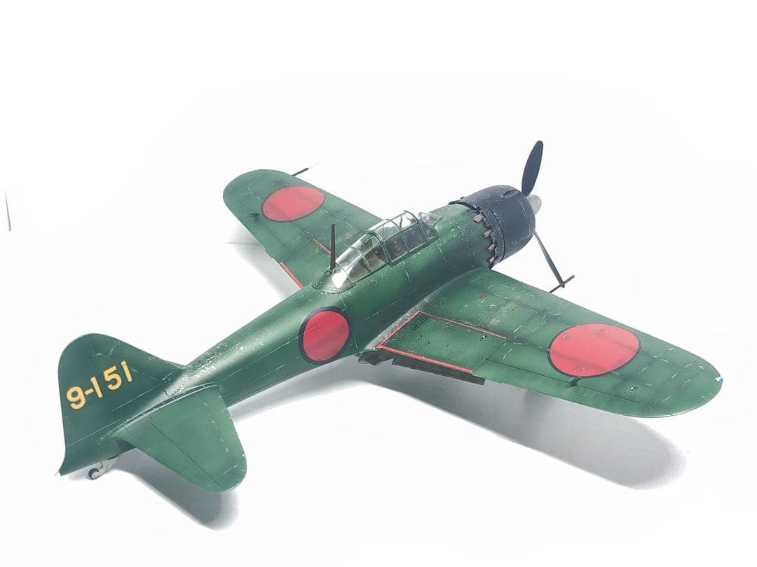 【海賊プラモデル屋完成品】TAMIYA 1/48 零戦52型 完成品