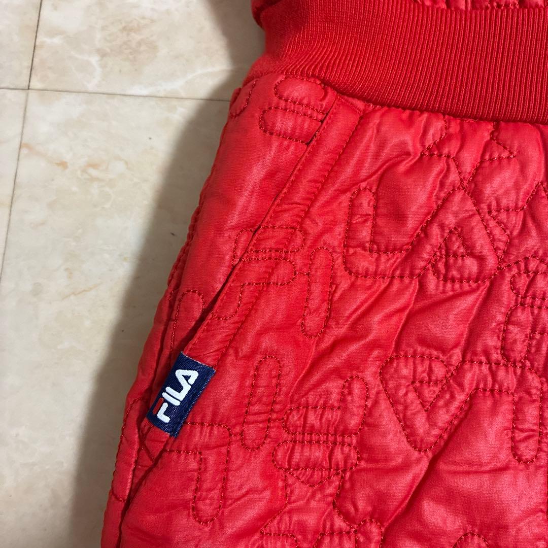 新品未使用　Fila リバーシブルゴルフウェア　赤 キルティング ワンピース