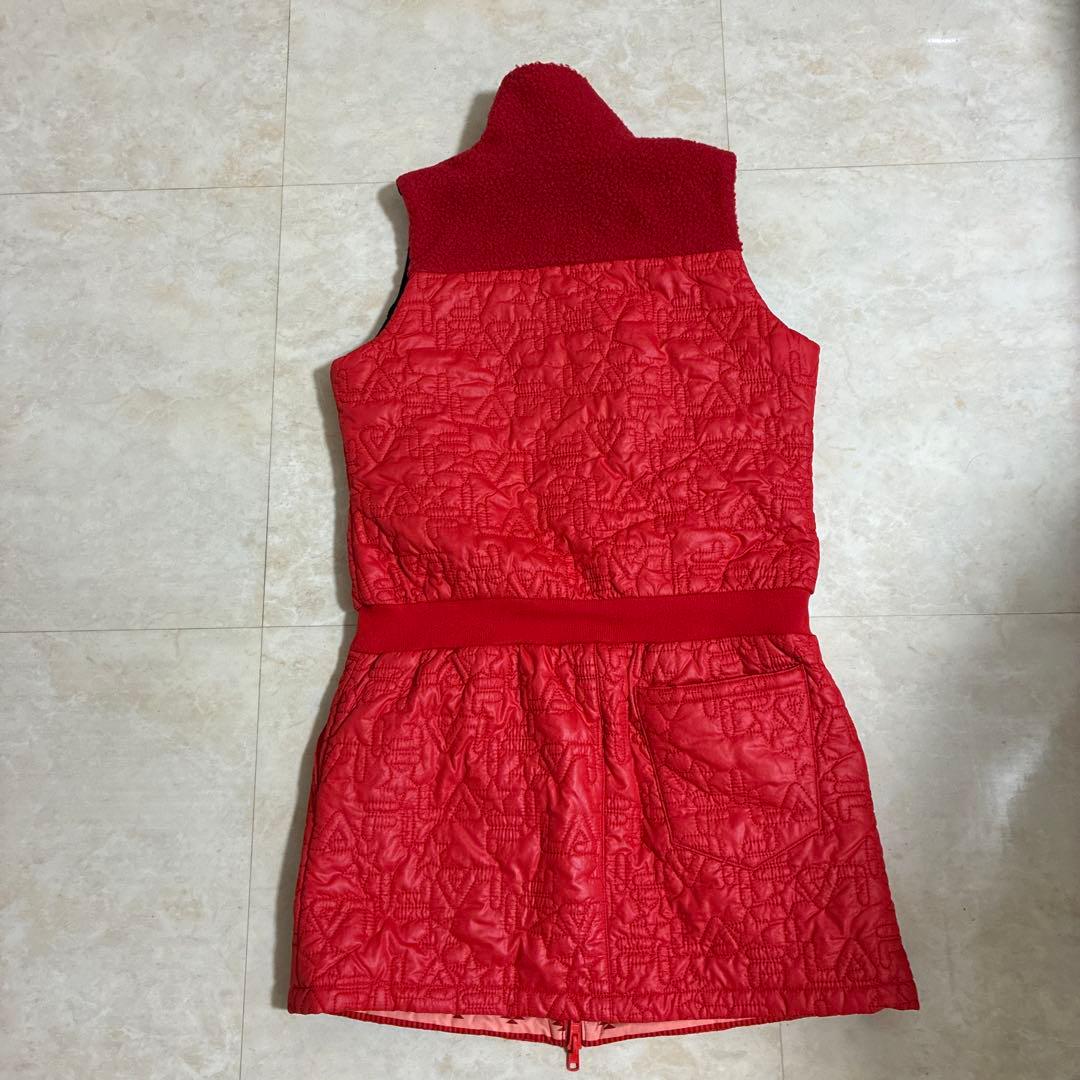 新品未使用　Fila リバーシブルゴルフウェア　赤 キルティング ワンピース