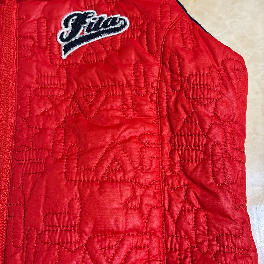 新品未使用　Fila リバーシブルゴルフウェア　赤 キルティング ワンピース