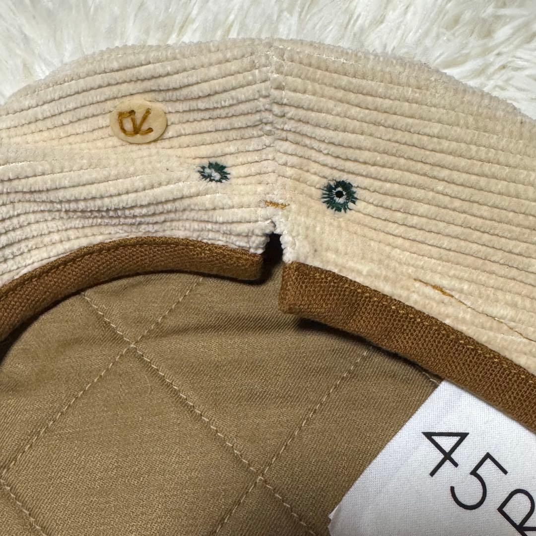 未使用　45R フォーティーファイブアール セルビッチコーデュロイ ベレー帽