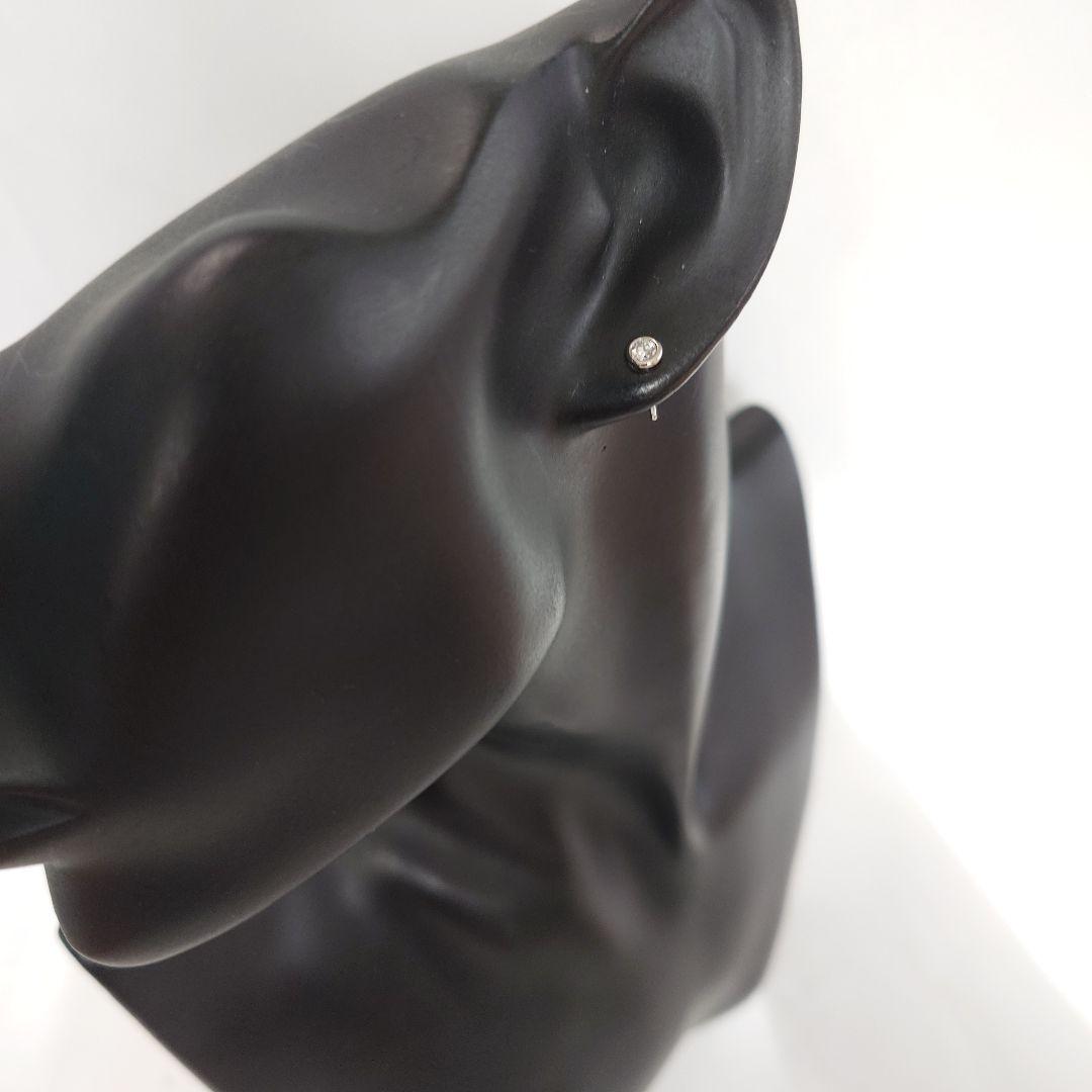 ティファニー Pt950 バイザヤード ダイヤモンド ピアス 7308