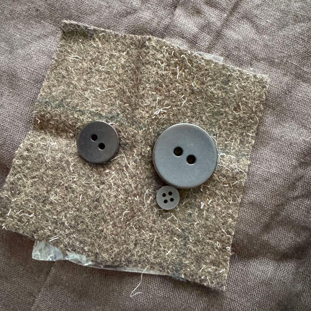 【ナイジェルケーボン】ピーコート　46 ダブル ブラウン　茶色　レザー