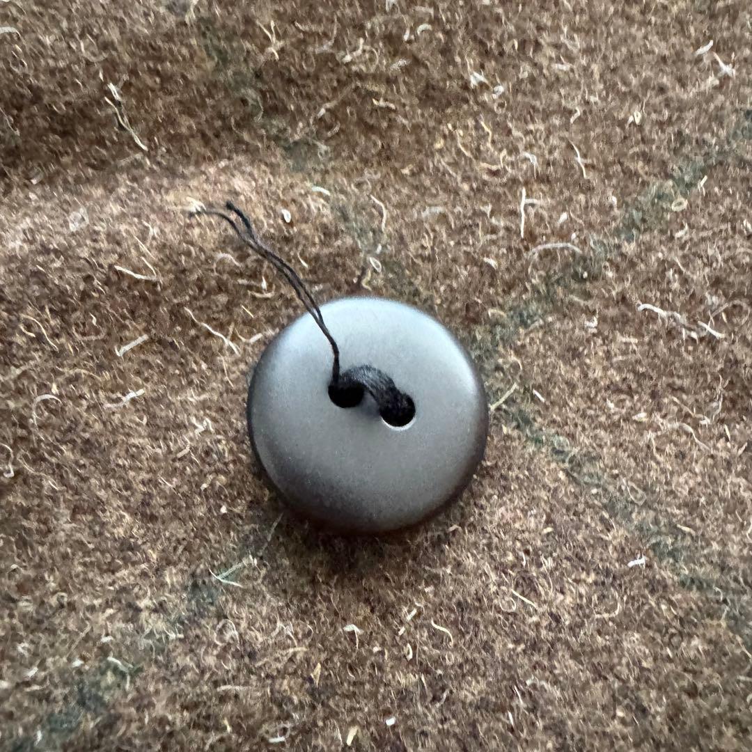 【ナイジェルケーボン】ピーコート　46 ダブル ブラウン　茶色　レザー