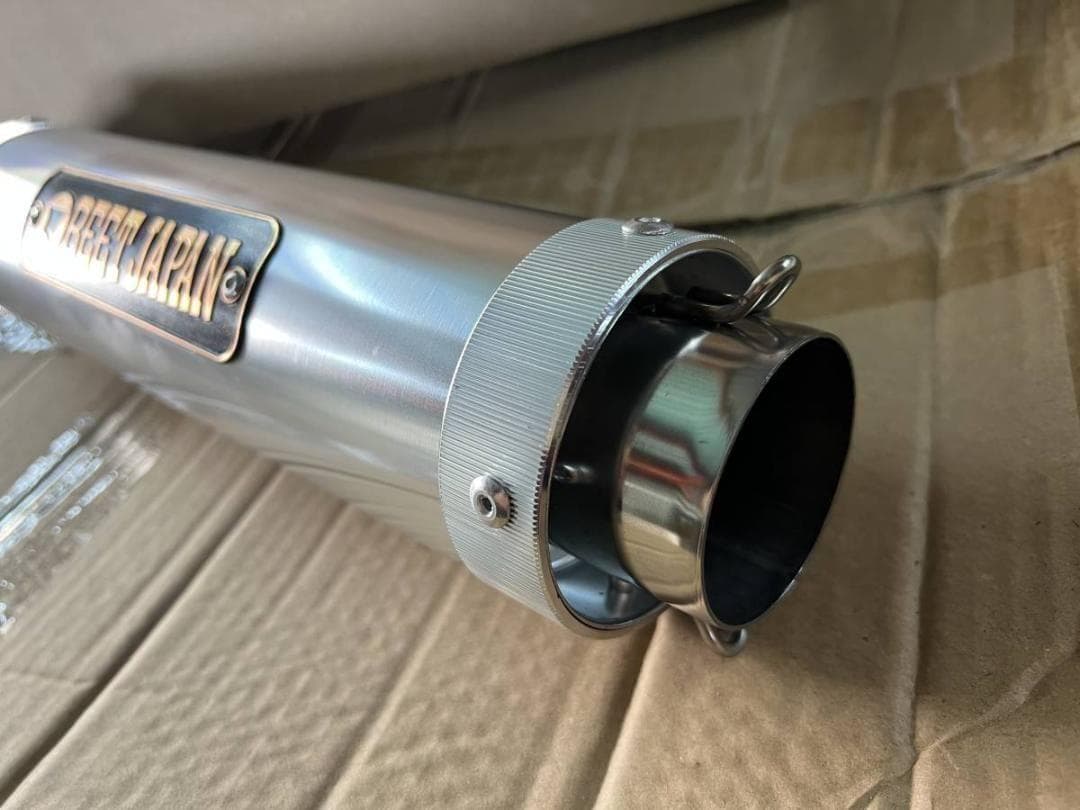 ＢＪサイレンサー　５０．８π　銀×銀　先黒ロゴ有/汎用 BEET キジマ