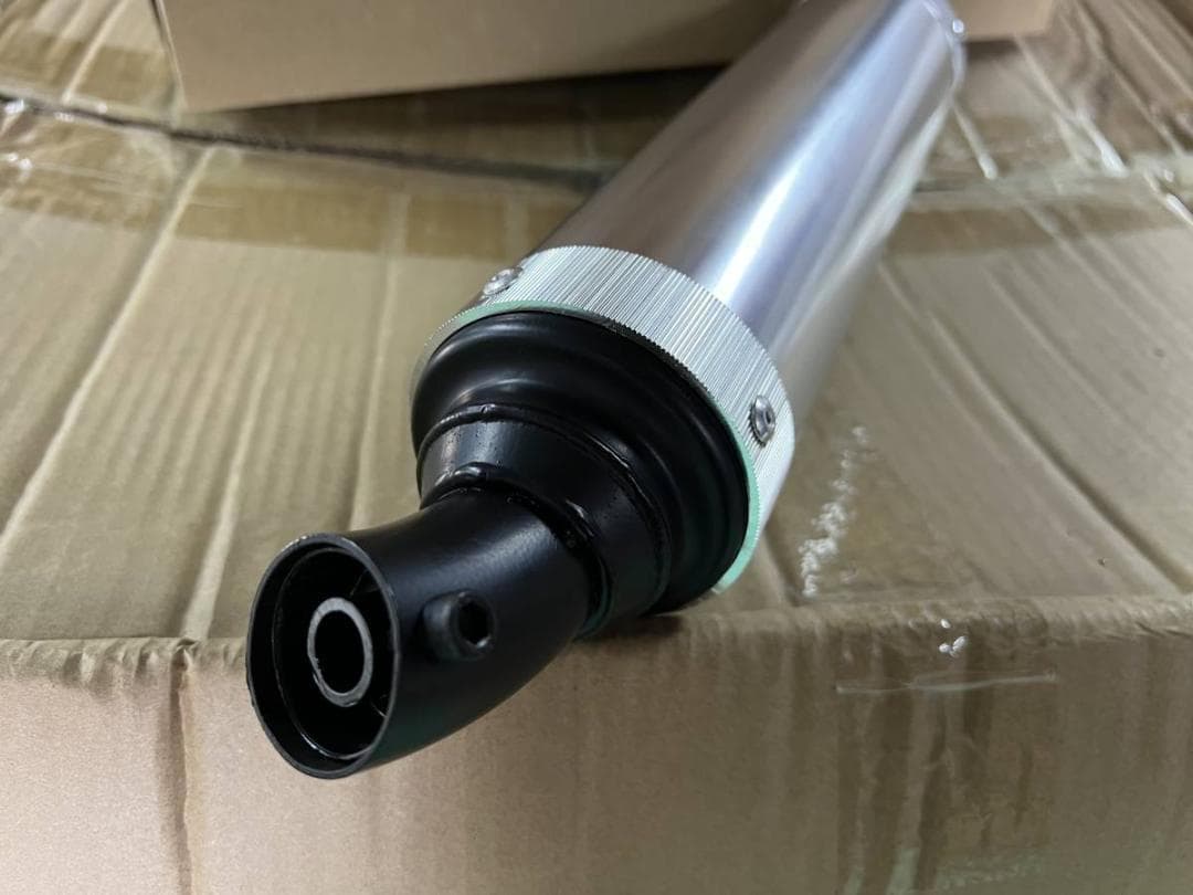 ＢＪサイレンサー　５０．８π　銀×銀　先黒ロゴ有/汎用 BEET キジマ