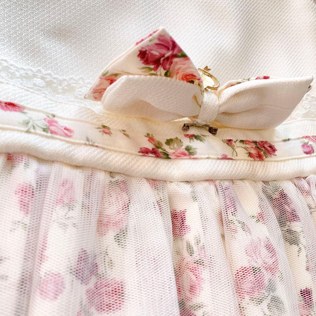 130size 花柄 セレモニー 入学 卒園 フォーマル 女の子