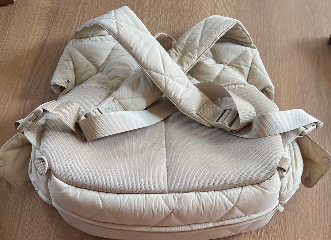 moncheri キルティング フロントリュック ペットキャリー S ベージュ