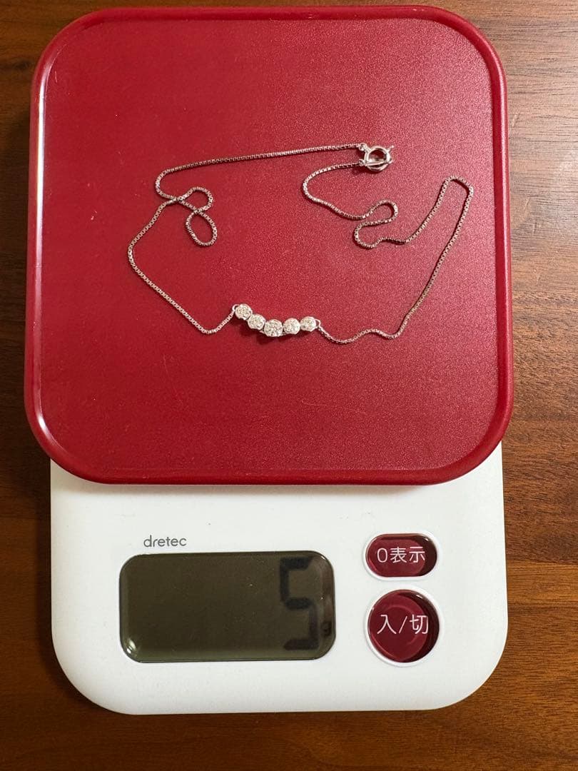 モニッケンダム　ダイヤネックレス　1.02ct k18(ロジウムコーティング)