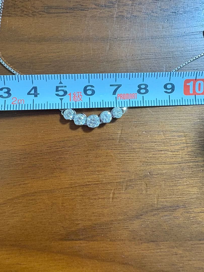 モニッケンダム　ダイヤネックレス　1.02ct k18(ロジウムコーティング)