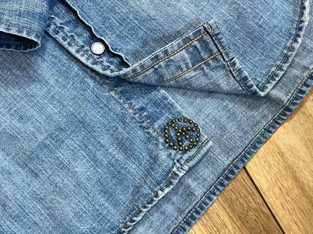 ✤ レミレリーフ デニムシャツ XS ✤