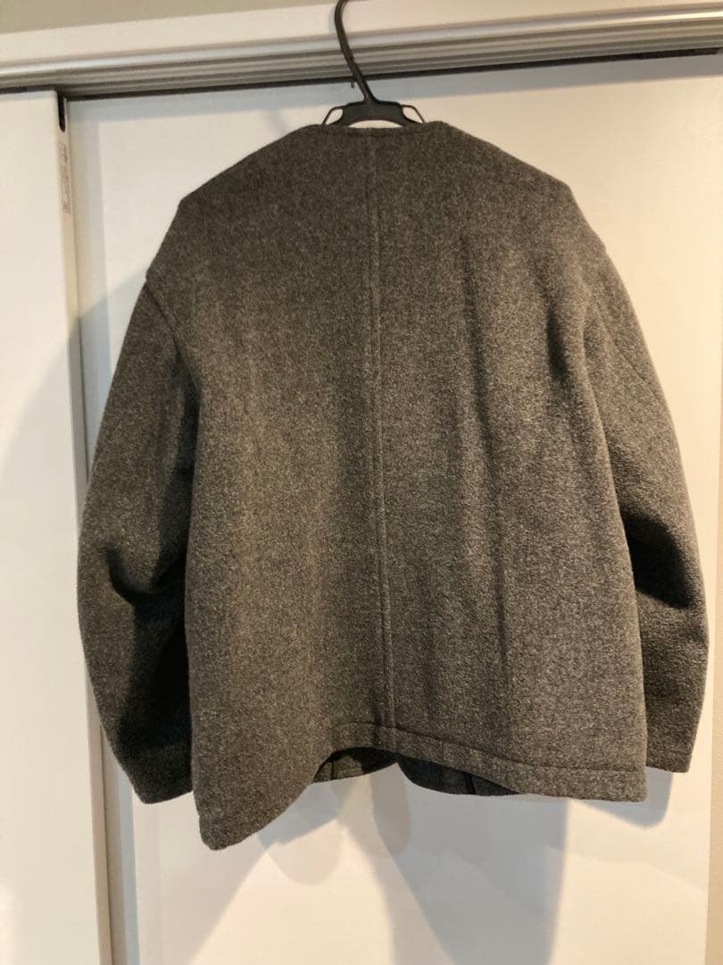 【jhj】DANTON ウールライトパイル カラーレスコート(ジャケット)