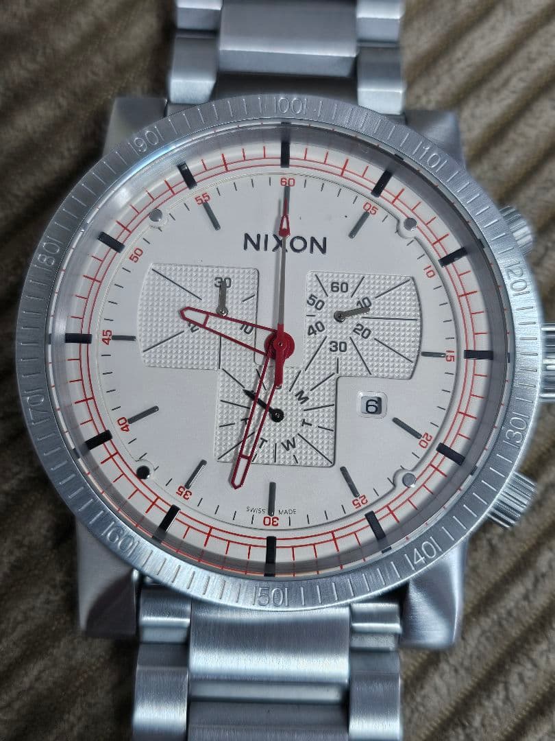 NIXON THE MAGNACON SS クロノグラフ 時計 シルバー