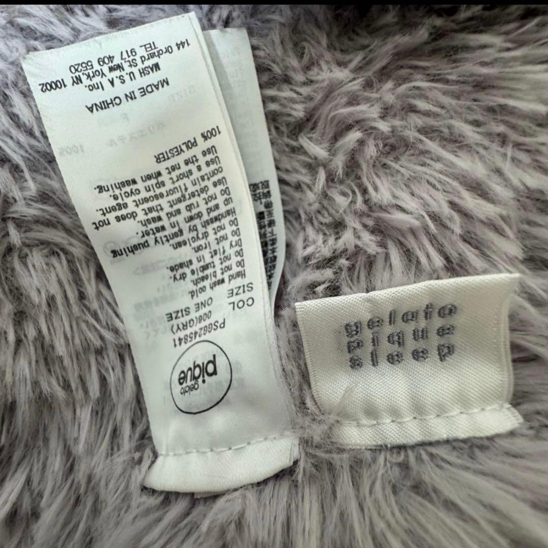 ジェラートピケ 着る毛布 うさぎ ラビット 毛布 ブランケット ポンチョ