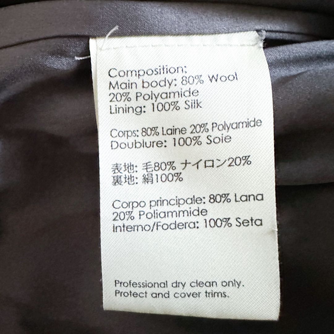 3.1 Phillip Lim フリルコート ウール グレー シルク裏地 ロング