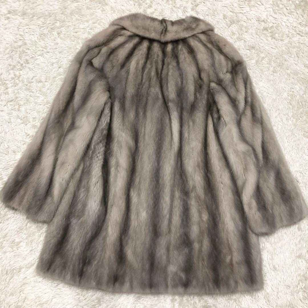 サファイアミンクコート　毛皮　ファー　レディース　13号 XL