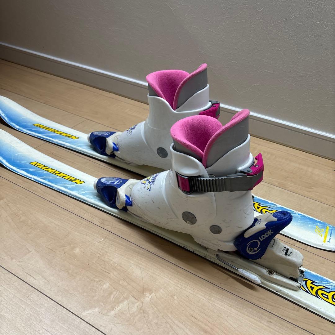 スキー&ストック&ブーツセット　90cm