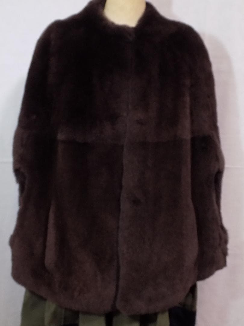 Ines et Marechal ラパンファーケープポンチョ　数回使用フランス製