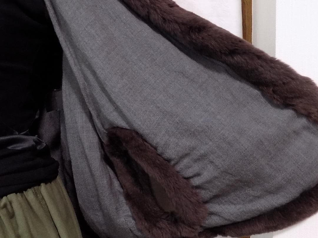 Ines et Marechal ラパンファーケープポンチョ　数回使用フランス製