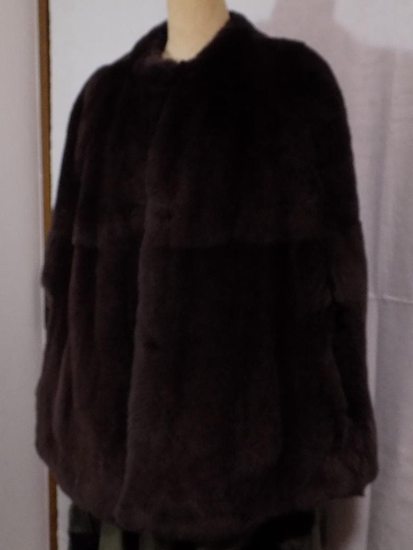 Ines et Marechal ラパンファーケープポンチョ　数回使用フランス製