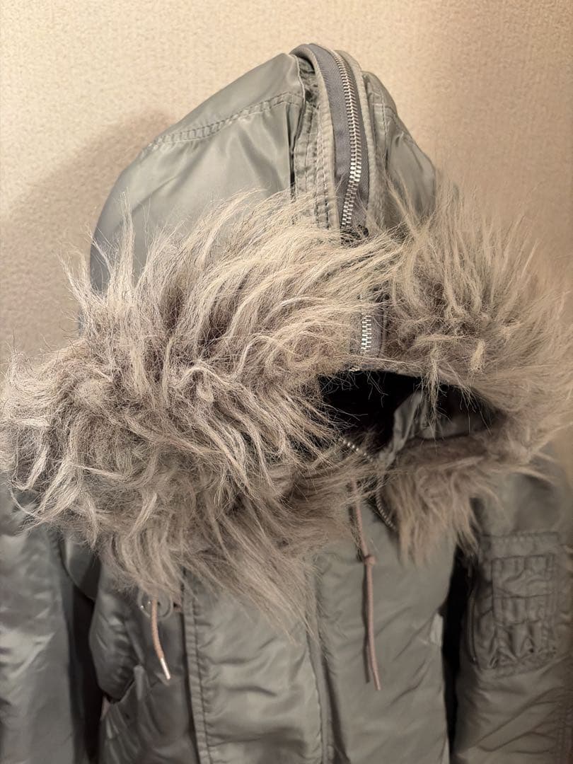 90s USA製 ALPHA N-2B シルバー L 3本タグ