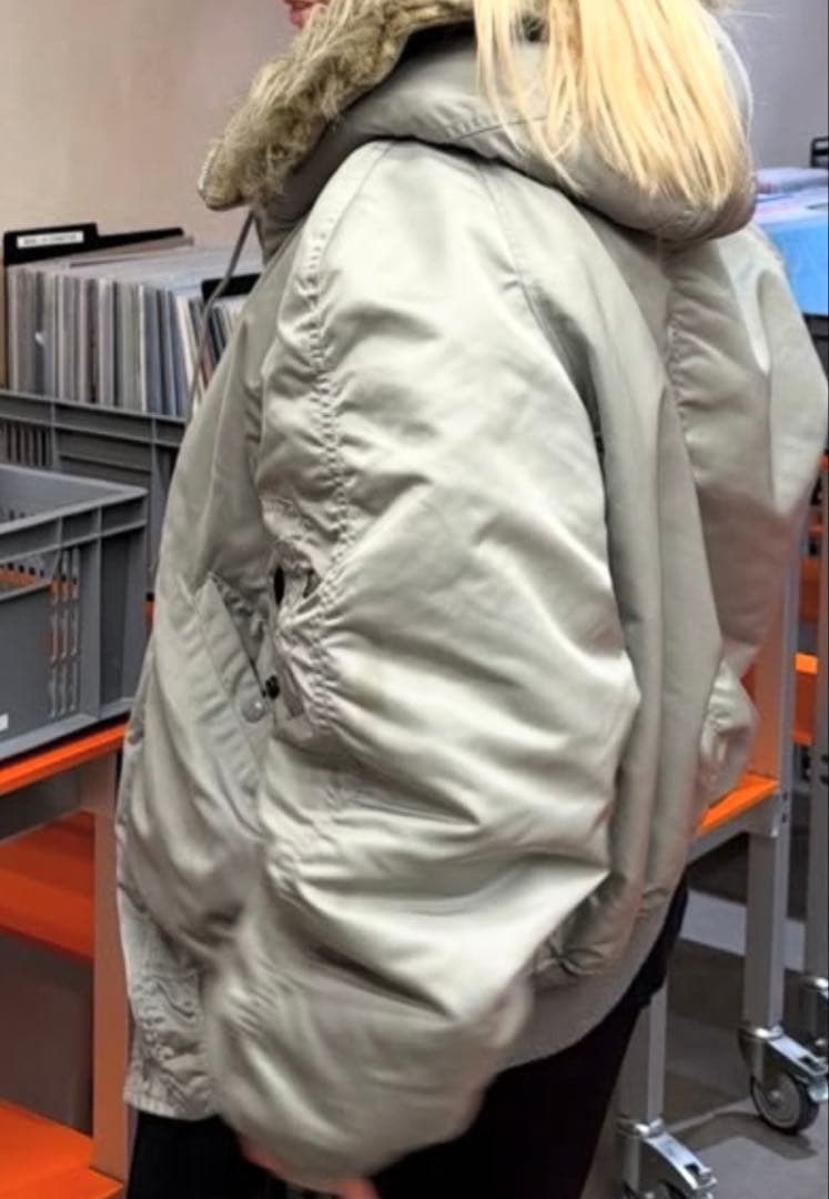 90s USA製 ALPHA N-2B シルバー L 3本タグ