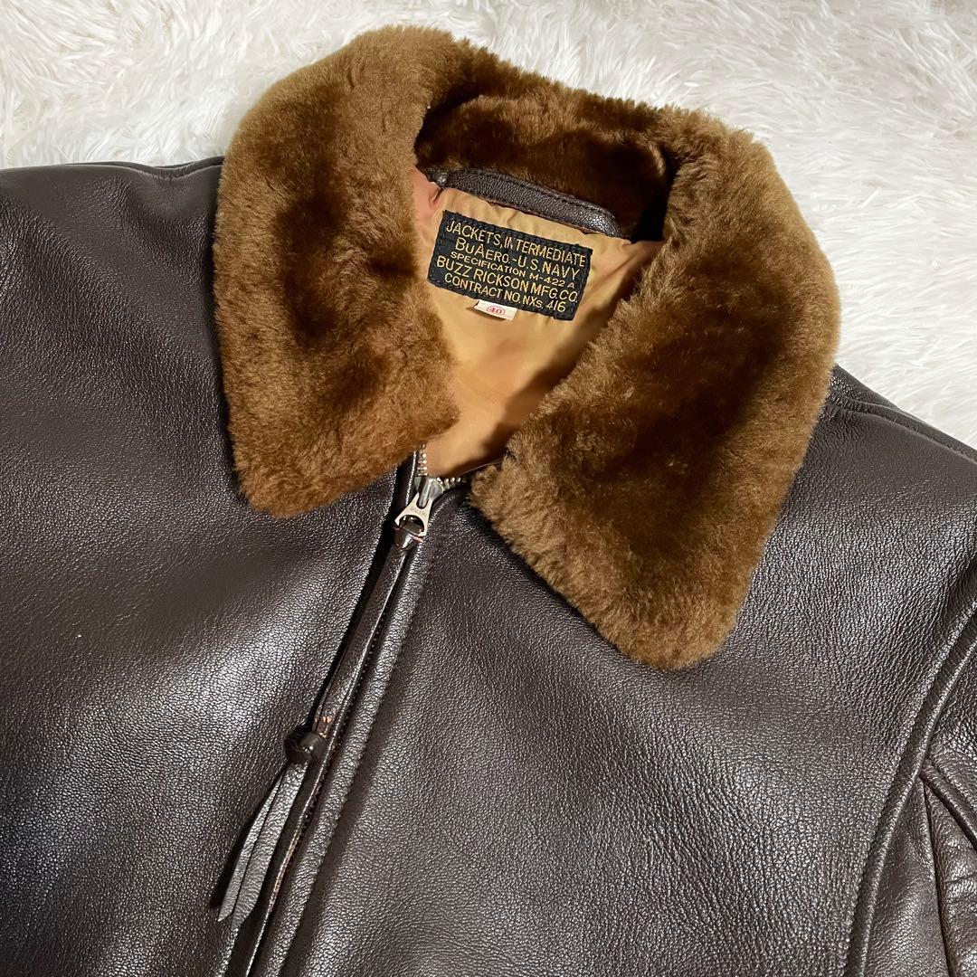 バズリクソンズ レザージャケット フライトジャケット M-422A ゴートレザー