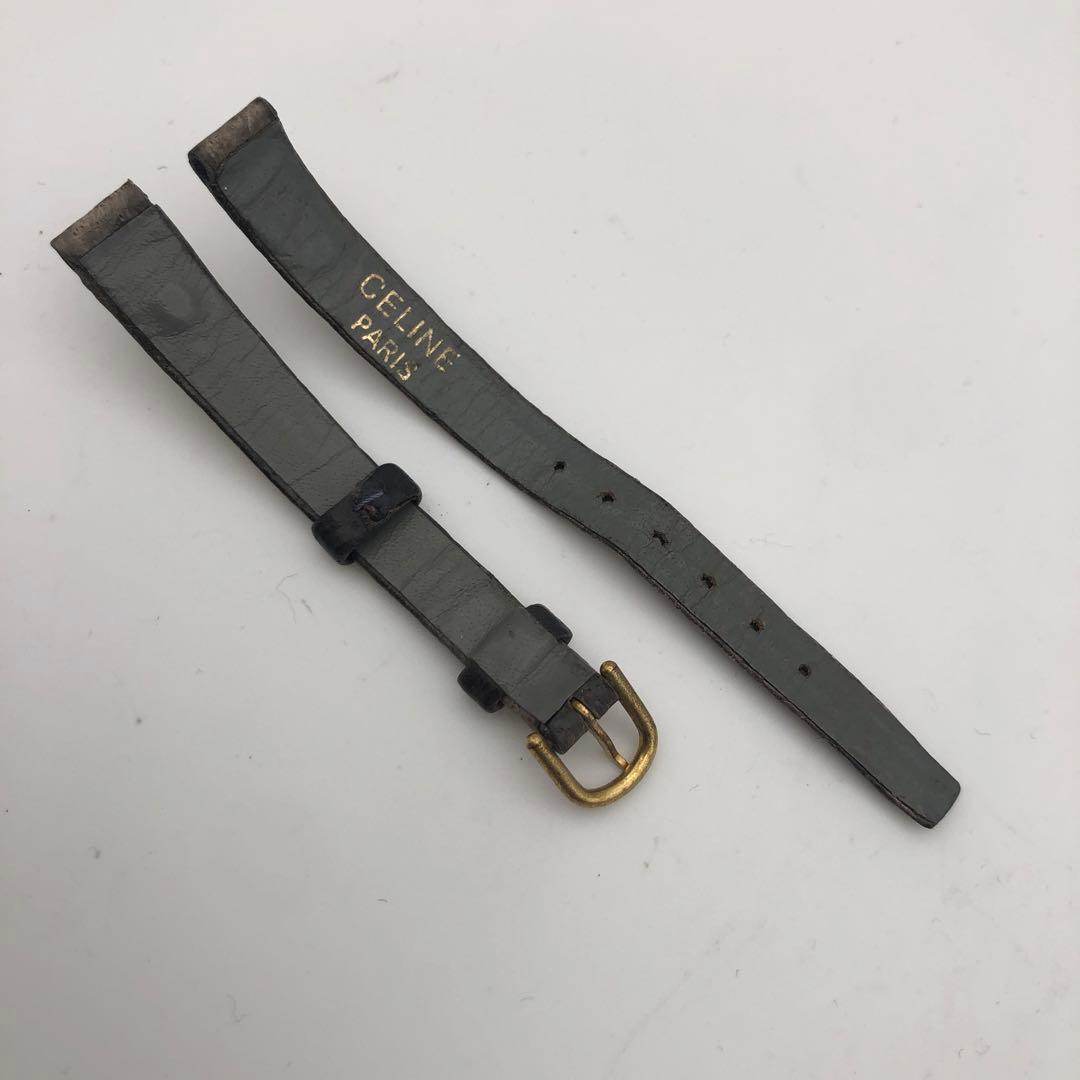 【稼働品】セリーヌ トリオンフ　ロゴ スクエア クォーツ 腕時計 8311