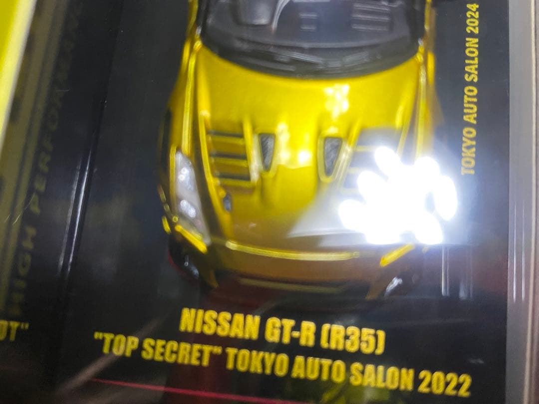 TOP SECRET Nissan GT-R ミニカー ゴールド