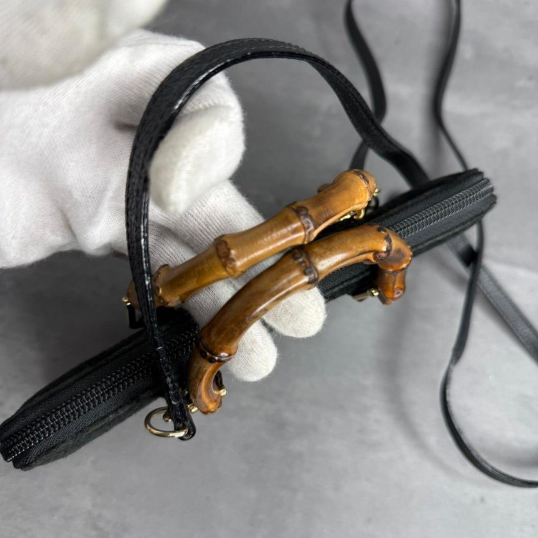 あ*ん様 ★激レア★GUCCI グッチバンブー ショルダーウォレット ハンドバッ