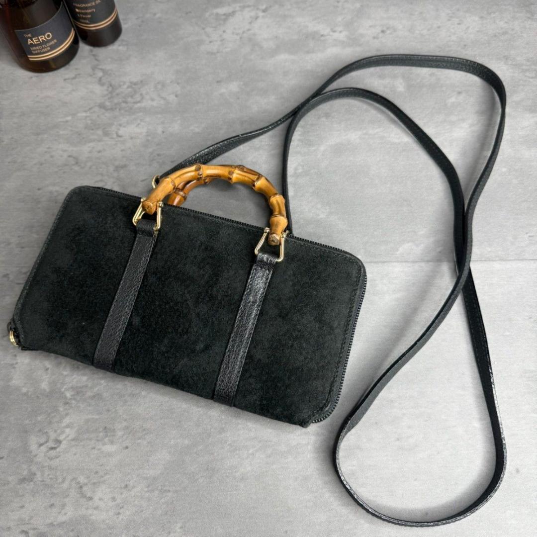 あ*ん様 ★激レア★GUCCI グッチバンブー ショルダーウォレット ハンドバッ