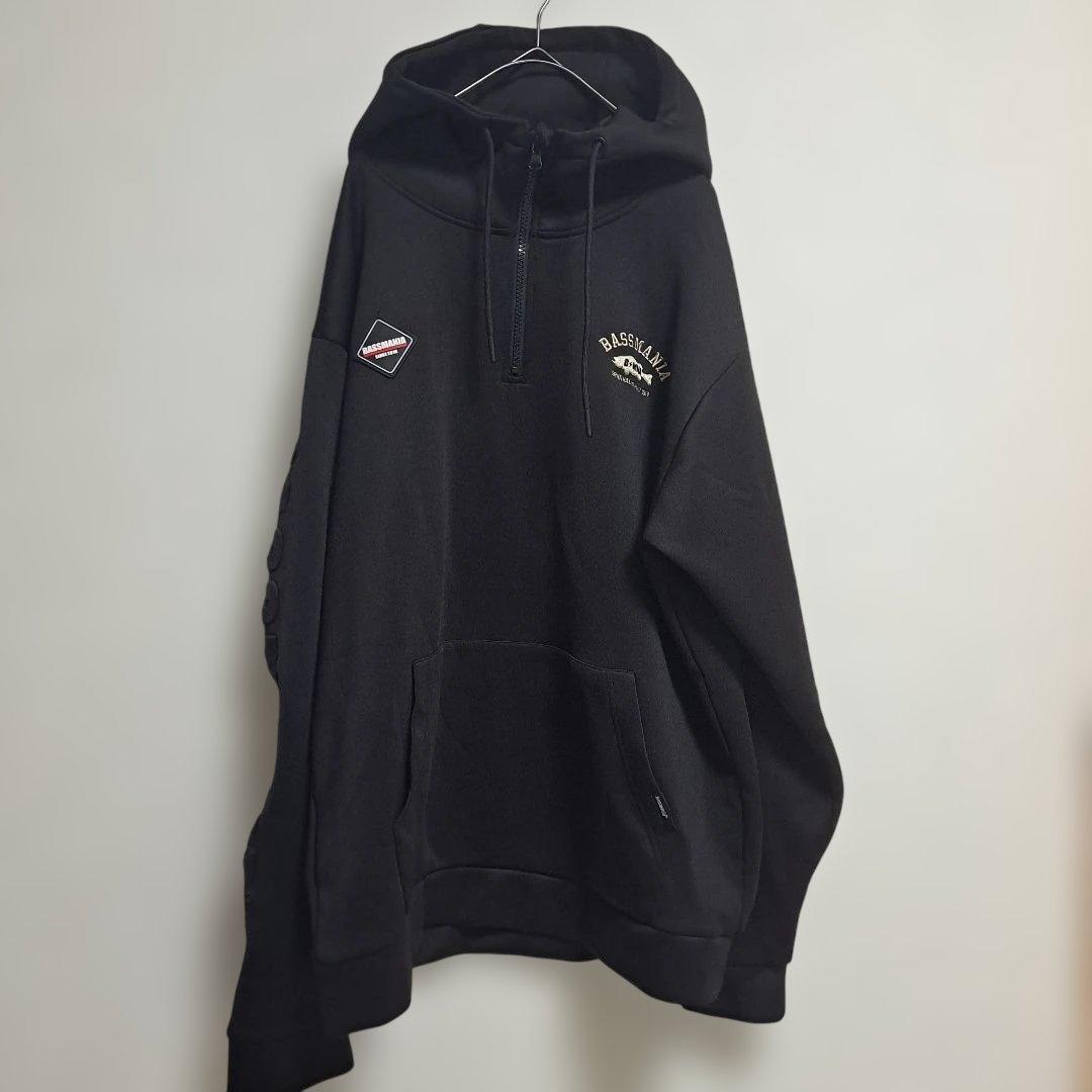 バスマニア BASSMANIA パーカー フーディ L ハーフジップ【a-60】