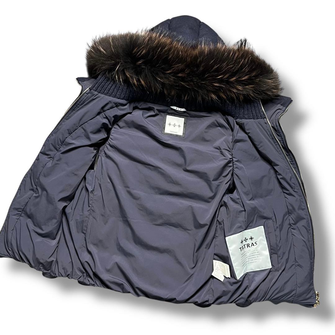 美品 TATRAS タトラス カシミヤ ウール ダウンベスト アウター ファー