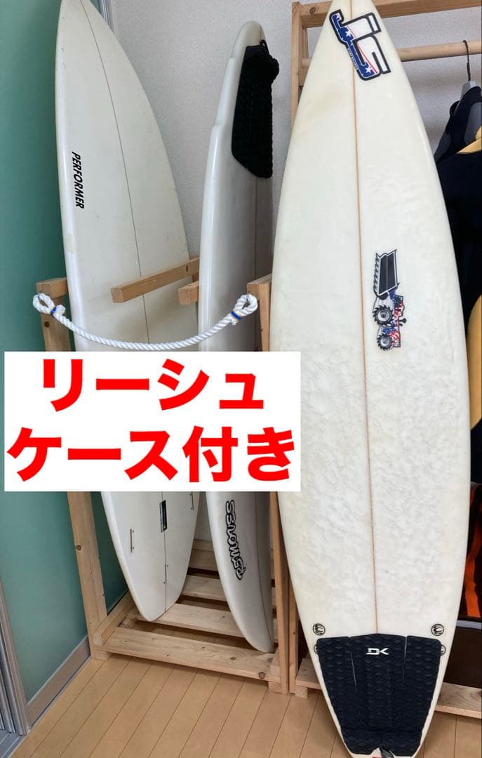 JSインダストリー　サーフボード　ケース　リーシュ付き　ショート　サーフィン　板