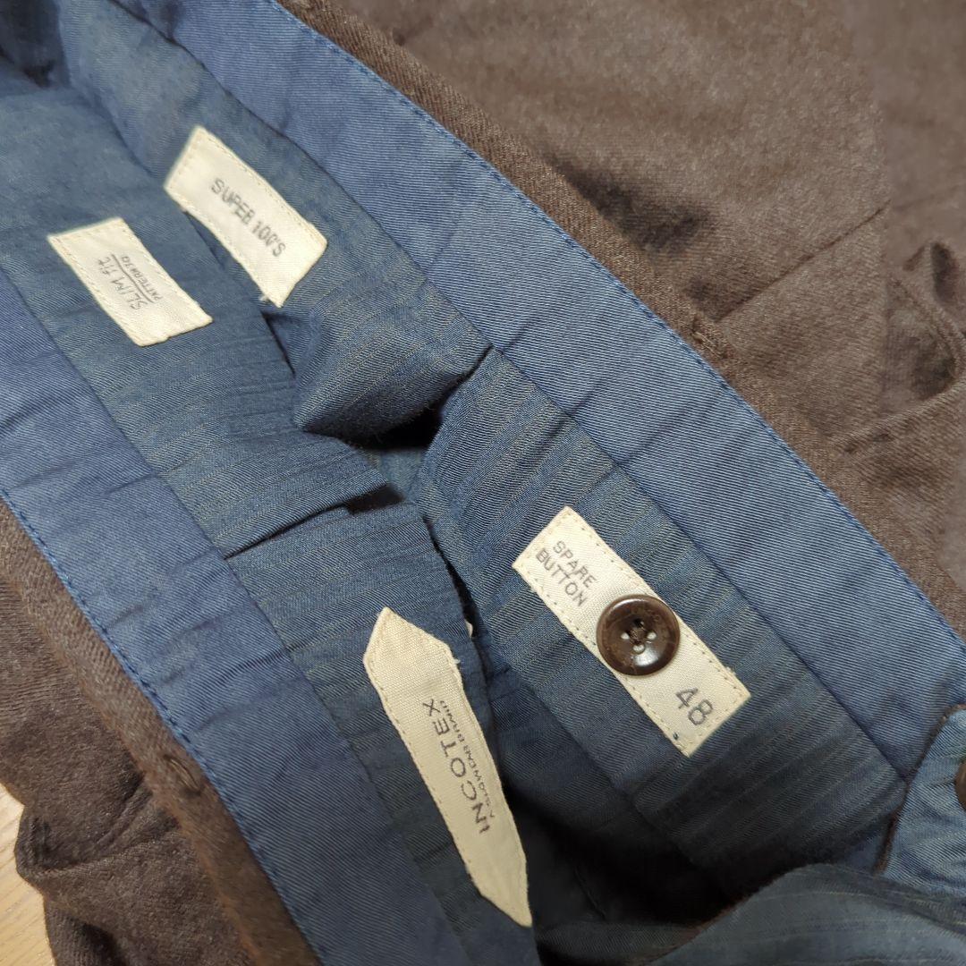 インコテックス 1NT035 秋冬スーパー100'sウール 48サイズ