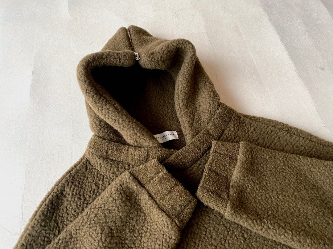 トゥモローランド TOMORROWLANDウールボアフーディーパーカー