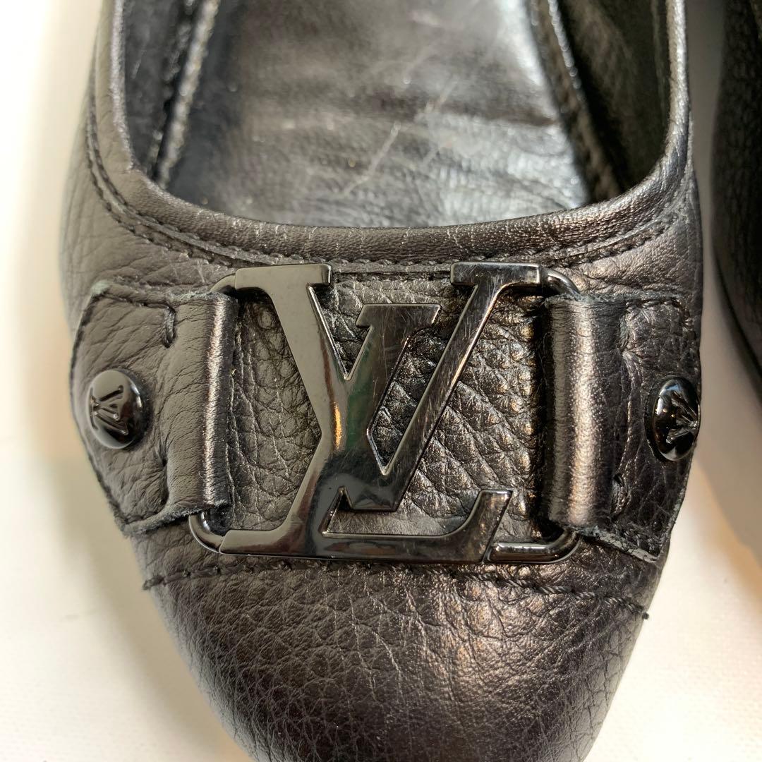 ルイヴィトン　サイズ表記「34」22センチ　ブラックフラットシューズ