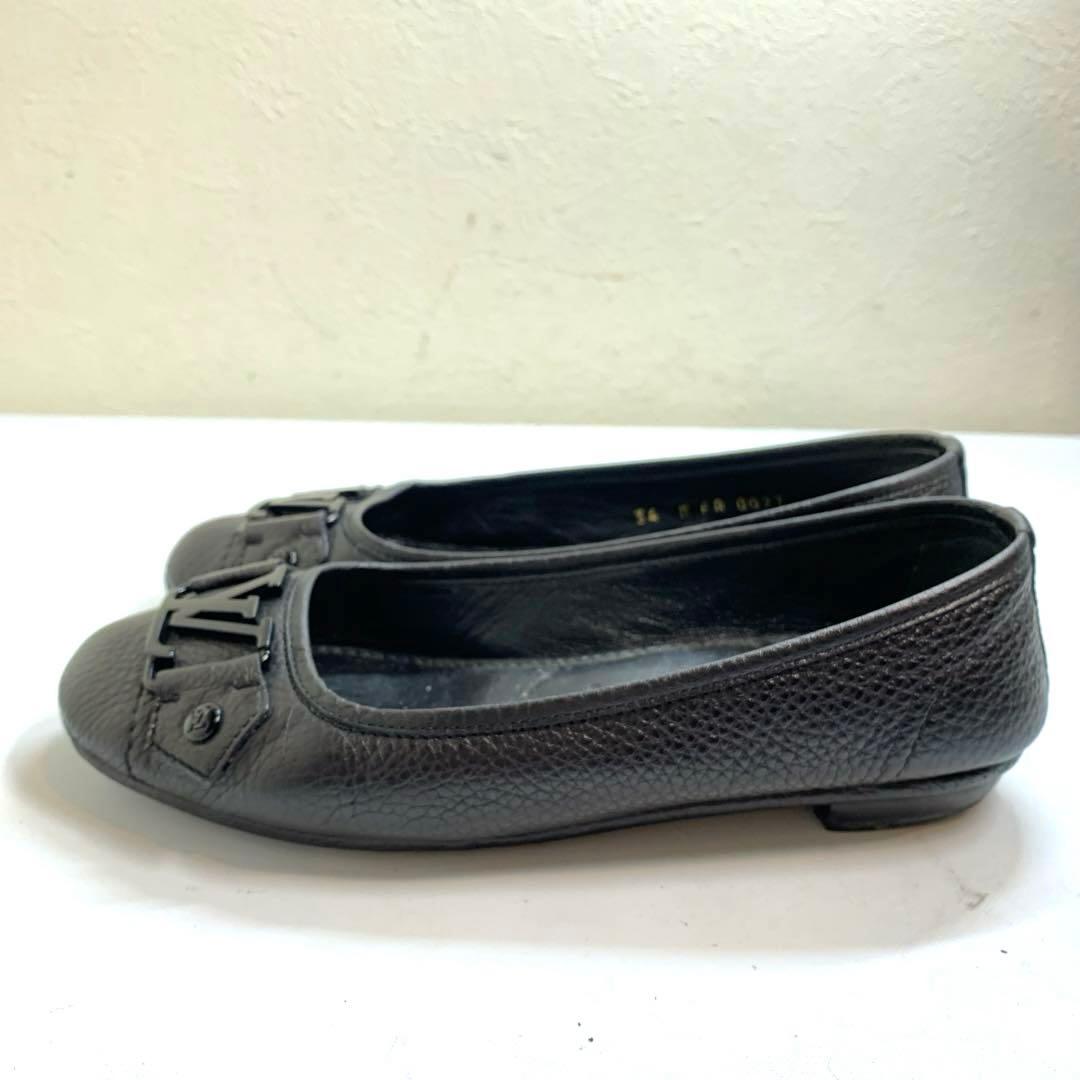 ルイヴィトン　サイズ表記「34」22センチ　ブラックフラットシューズ