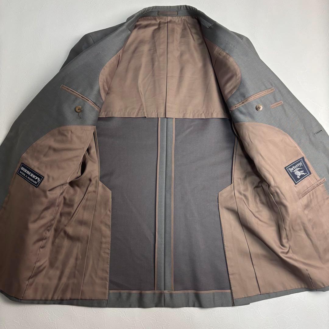 希少✨BURBERRY'S スーツ 3ピース グレー AB6 Lサイズ モヘア混