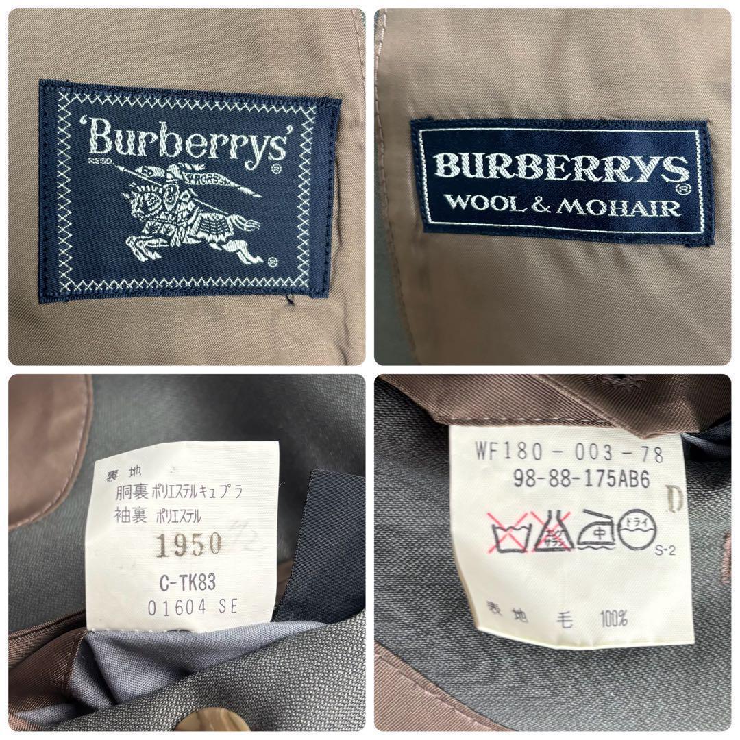 希少✨BURBERRY'S スーツ 3ピース グレー AB6 Lサイズ モヘア混